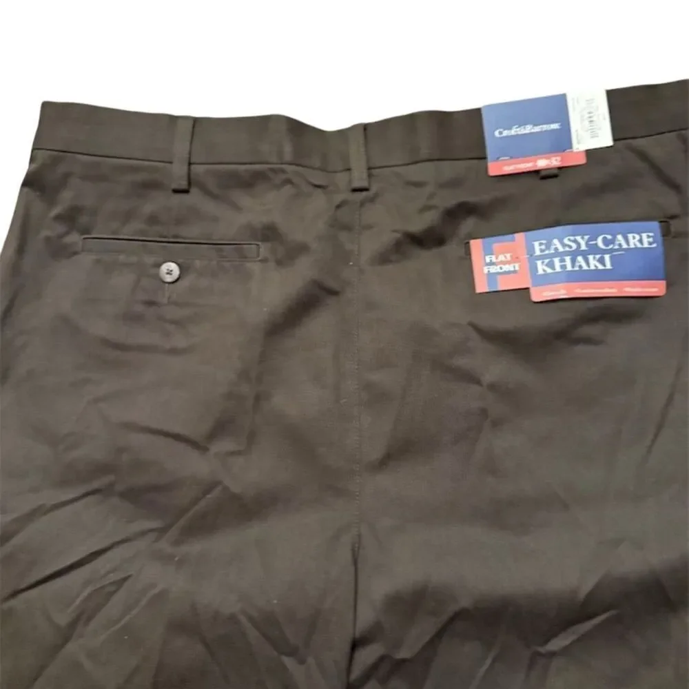 Croft & Barrow Men's Beige Chino Pants Flat Front Size 40x32